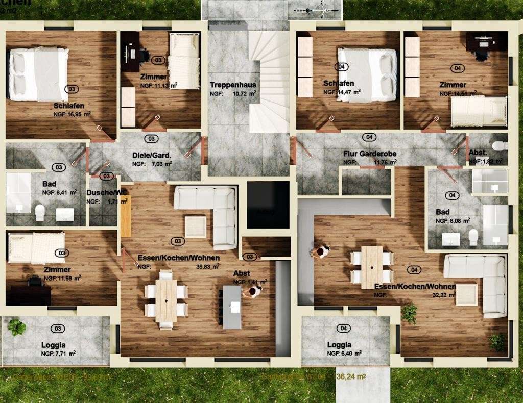 Thumbnail-Wohnung zum Kaufen in Pulheim 535.000,00 € 87.71 m²