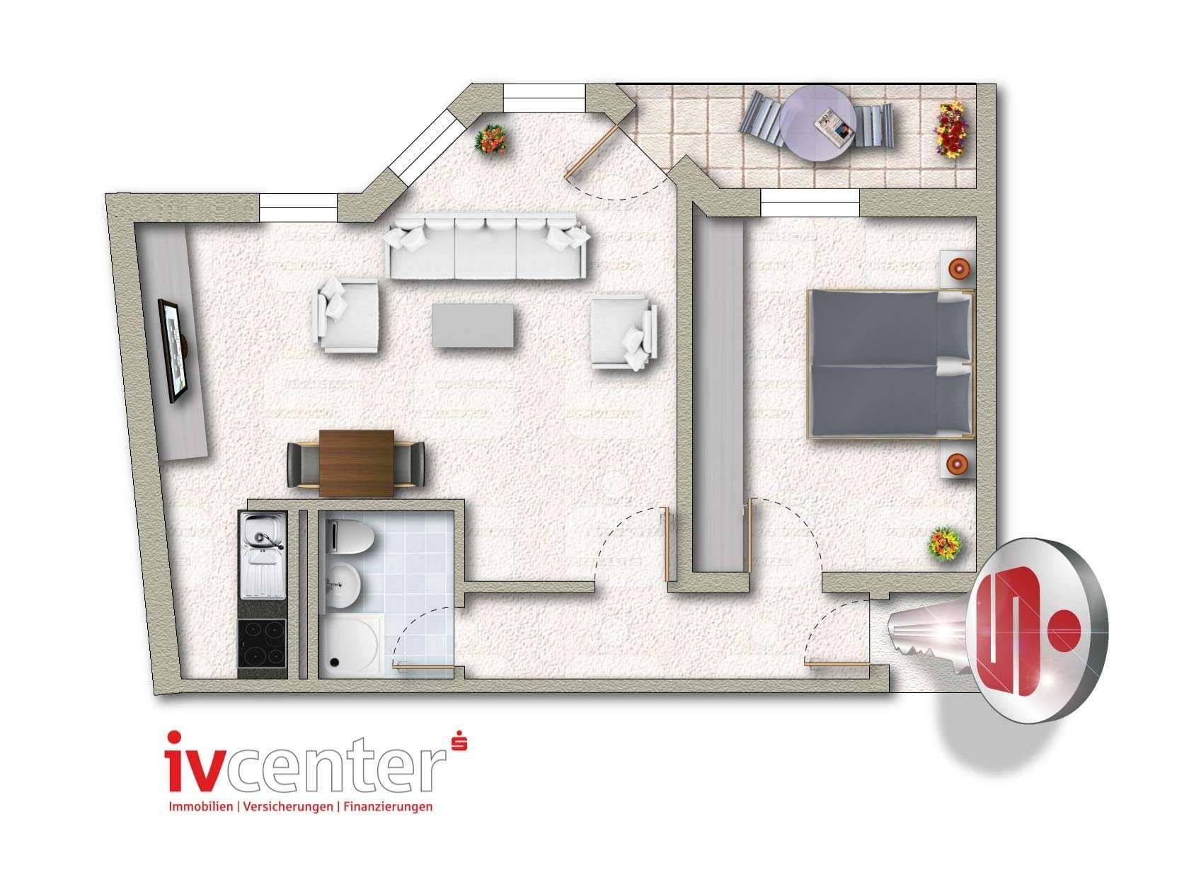 Thumbnail-Wohnung zum Kaufen in Saarlouis 129.000,00 € 52.7 m²
