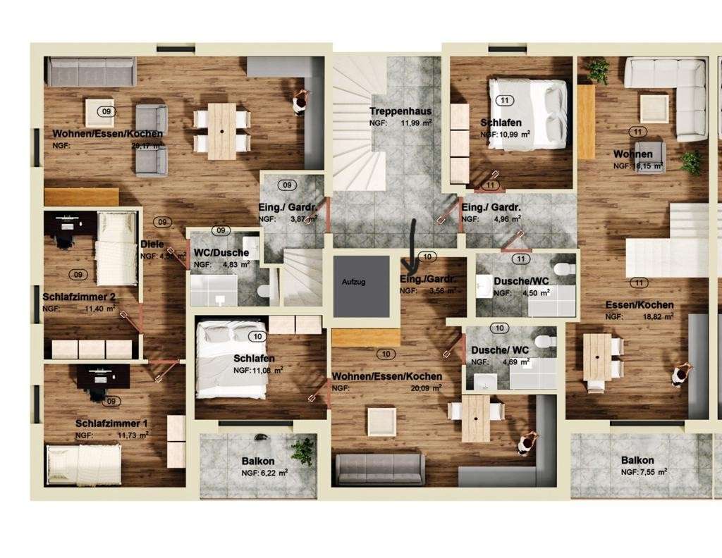 Thumbnail-Wohnung zum Kaufen in Pulheim 268.000,00 € 42.53 m²
