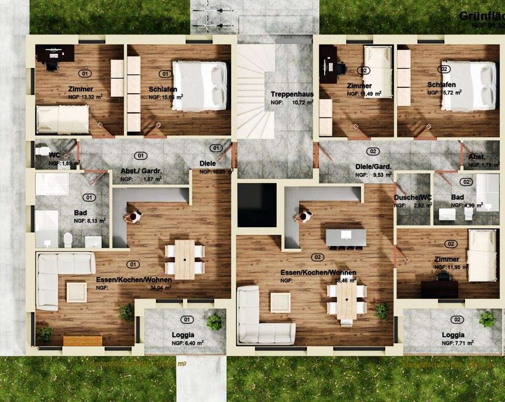 Thumbnail-Wohnung zum Kaufen in Pulheim 599.000,00 € 98.31 m²