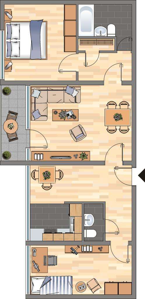 Thumbnail-Wohnung zum Mieten in Dortmund 649,00 € 79.31 m²
