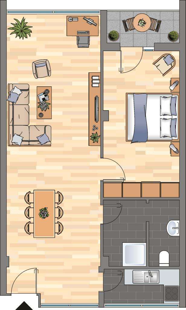 Thumbnail-Wohnung zum Mieten in Bremen 444,00 € 54.92 m²