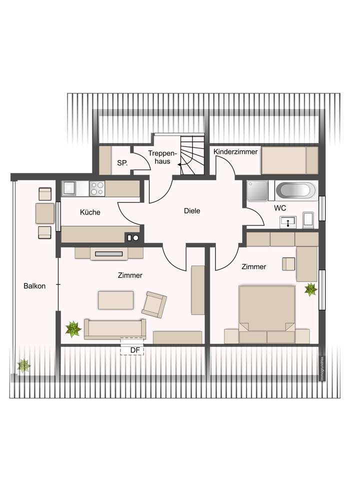 Thumbnail-Wohnung zum Kaufen in LahrSchwarzwald 195.000,00 € 68 m²