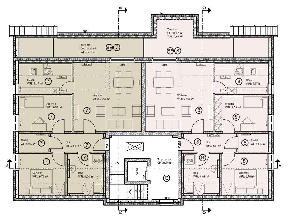 Thumbnail-Wohnung zum Mieten in Bad Doberan 1.170,00 € 73.6 m²