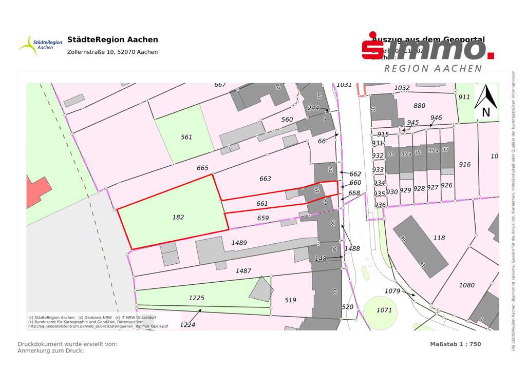 Thumbnail-Grundstück zu verkaufen in Würselen 139.000,00 € 1221 m²
