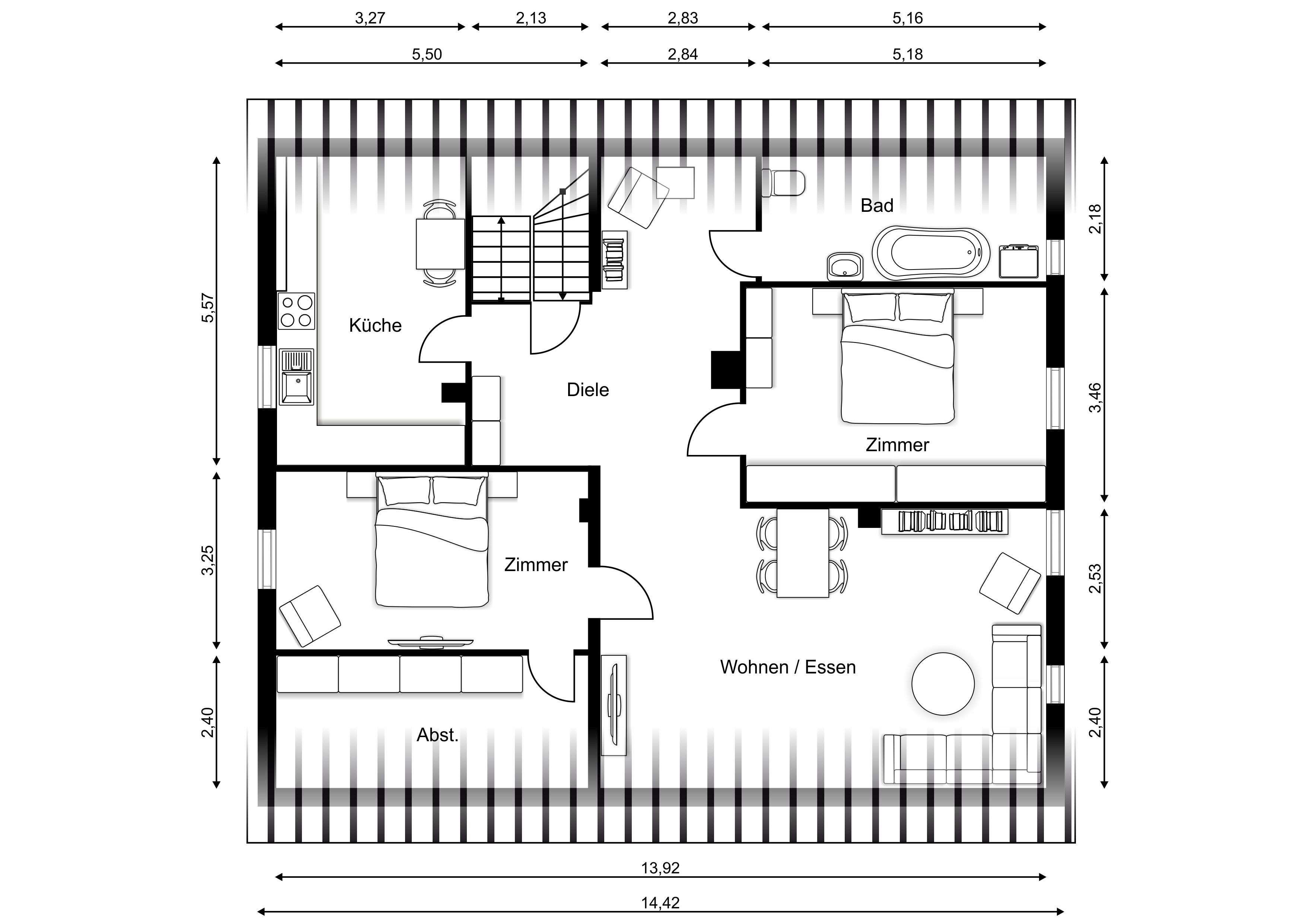 Thumbnail-Wohnung zum Mieten in Lychen 825,00 € 115 m²
