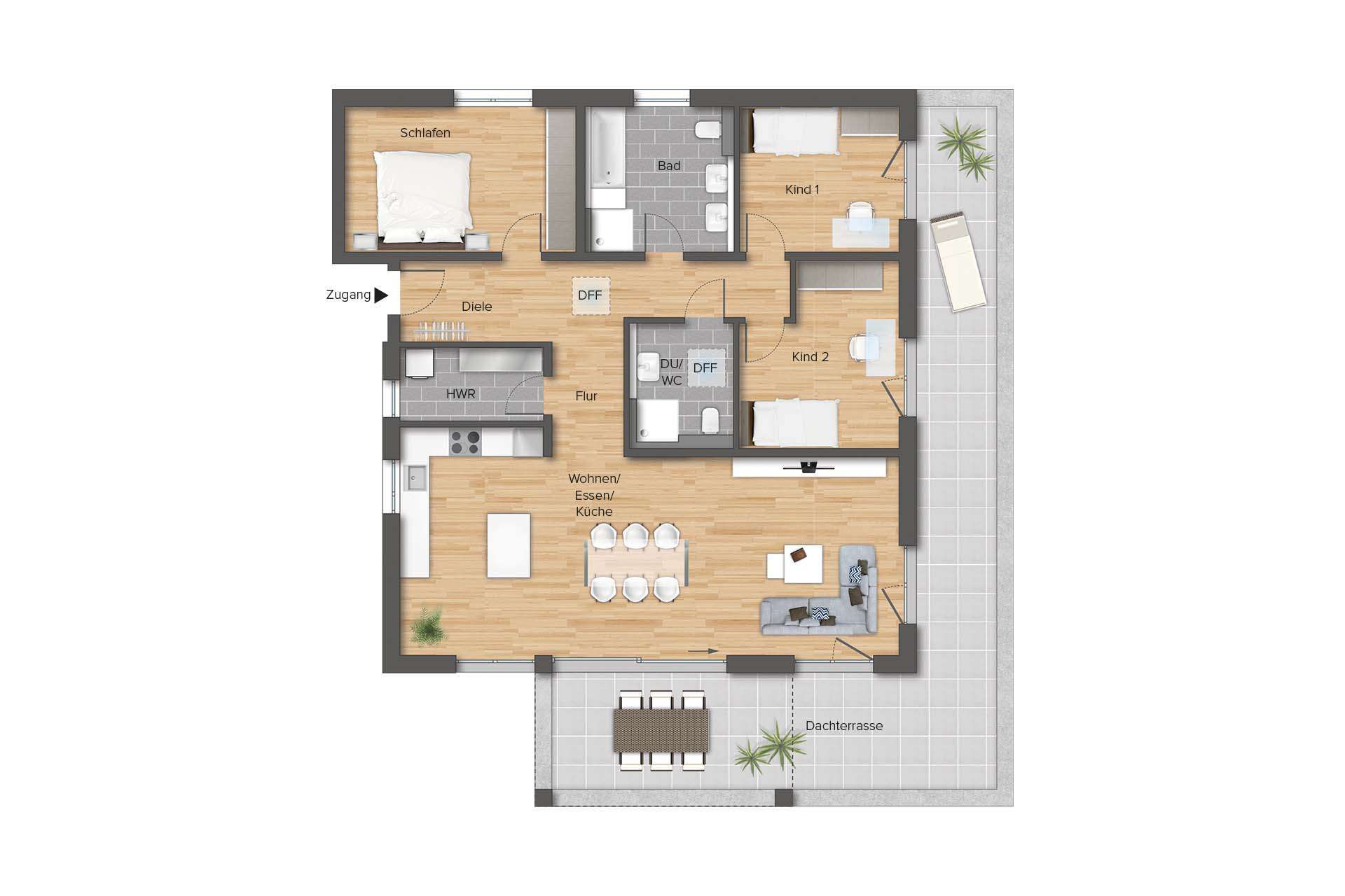 Thumbnail-Wohnung zum Kaufen in Rudersberg-Oberndorf 702.500,00 € 132.94 m²