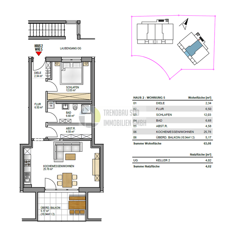 Thumbnail-Wohnung zum Kaufen in Mietingen 315.000,00 € 63.08 m²