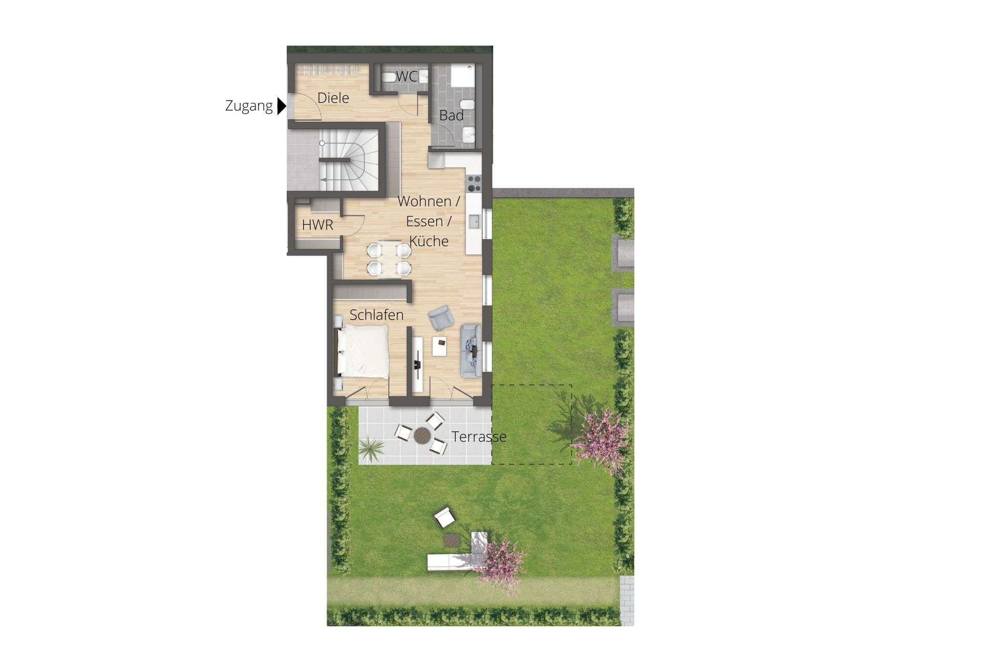 Thumbnail-Wohnung zum Kaufen in Rudersberg-Oberndorf 381.000,00 € 73.95 m²