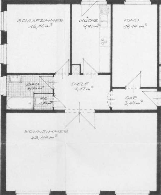 Thumbnail-Wohnung zum Mieten in Hannover 690,00 € 83 m²