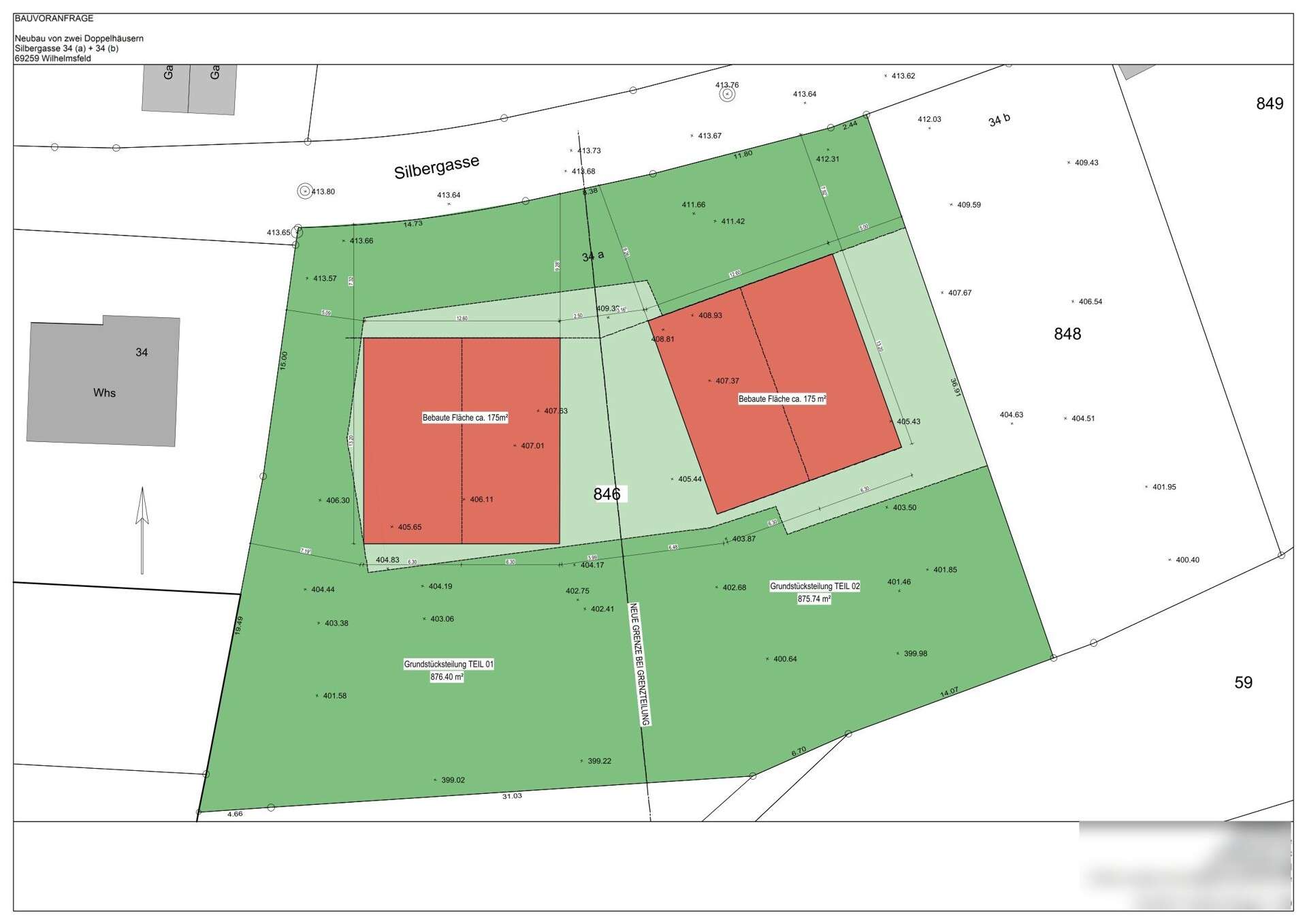 Thumbnail-Grundstück zu verkaufen in Wilhelmsfeld 525.600,00 € 1752 m²