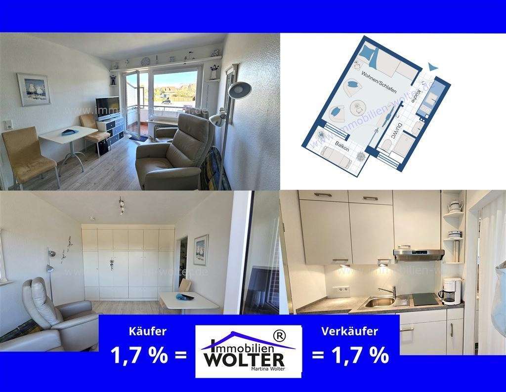 Thumbnail-Wohnung zum Kaufen in Wyk auf Föhr 139.900,00 € 23 m²