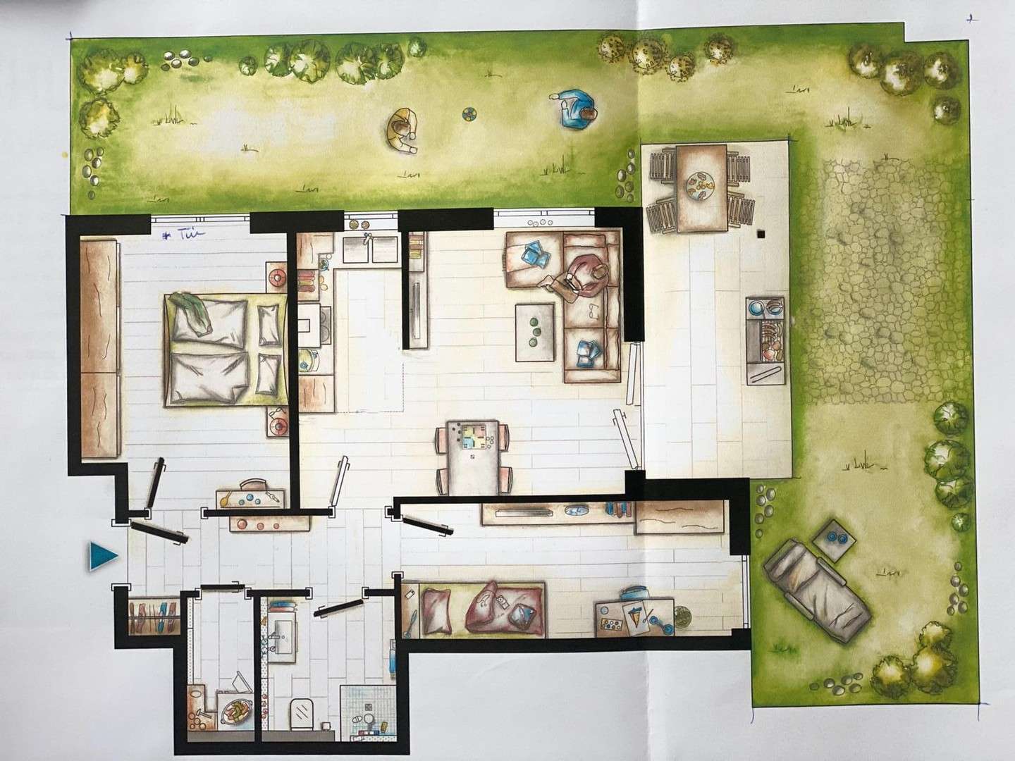 Thumbnail-Wohnung zum Mieten in Bad Friedrichshall 1.050,00 € 67.88 m²