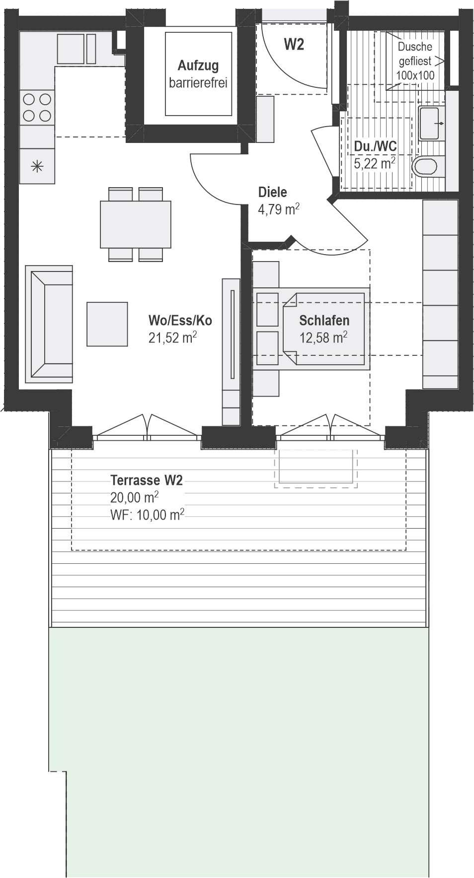 Thumbnail-Wohnung zum Kaufen in München 621.000,00 € 54.11 m²