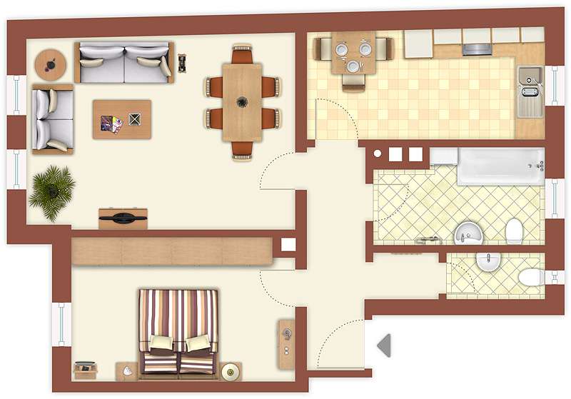 Thumbnail-Wohnung zum Mieten in Nürnberg 730,00 € 61 m²