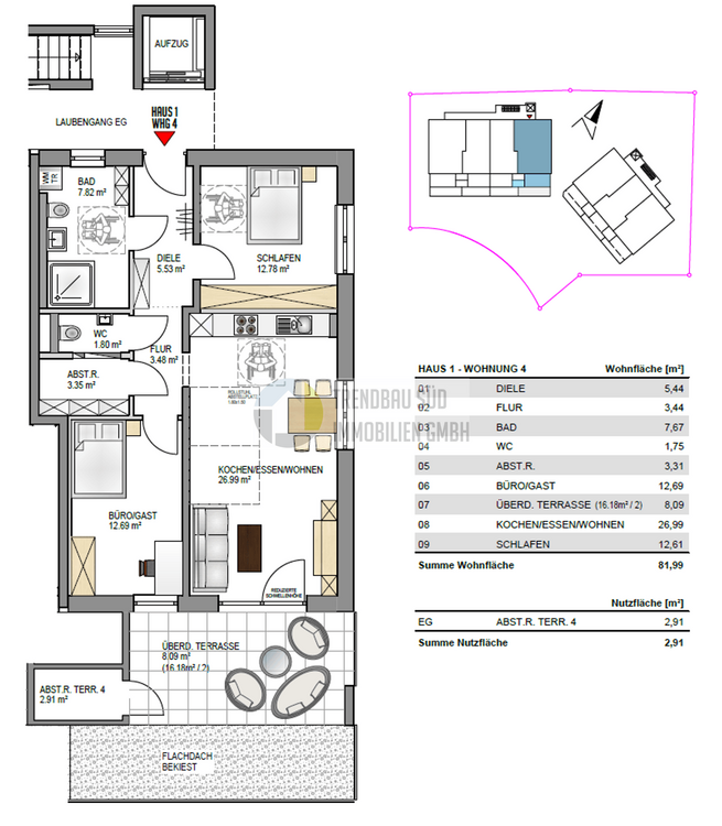 Thumbnail-Wohnung zum Kaufen in Mietingen 402.000,00 € 81.99 m²