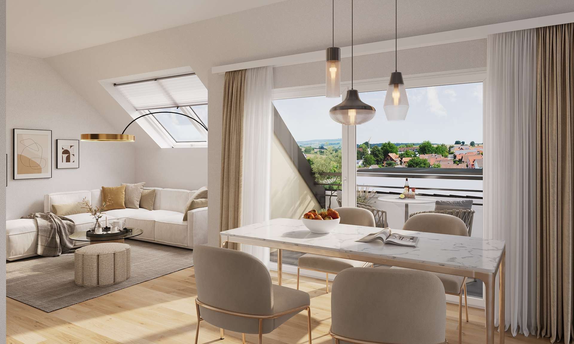 Thumbnail-Wohnung zum Kaufen in Augsburg 467.500,00 € 61.98 m²