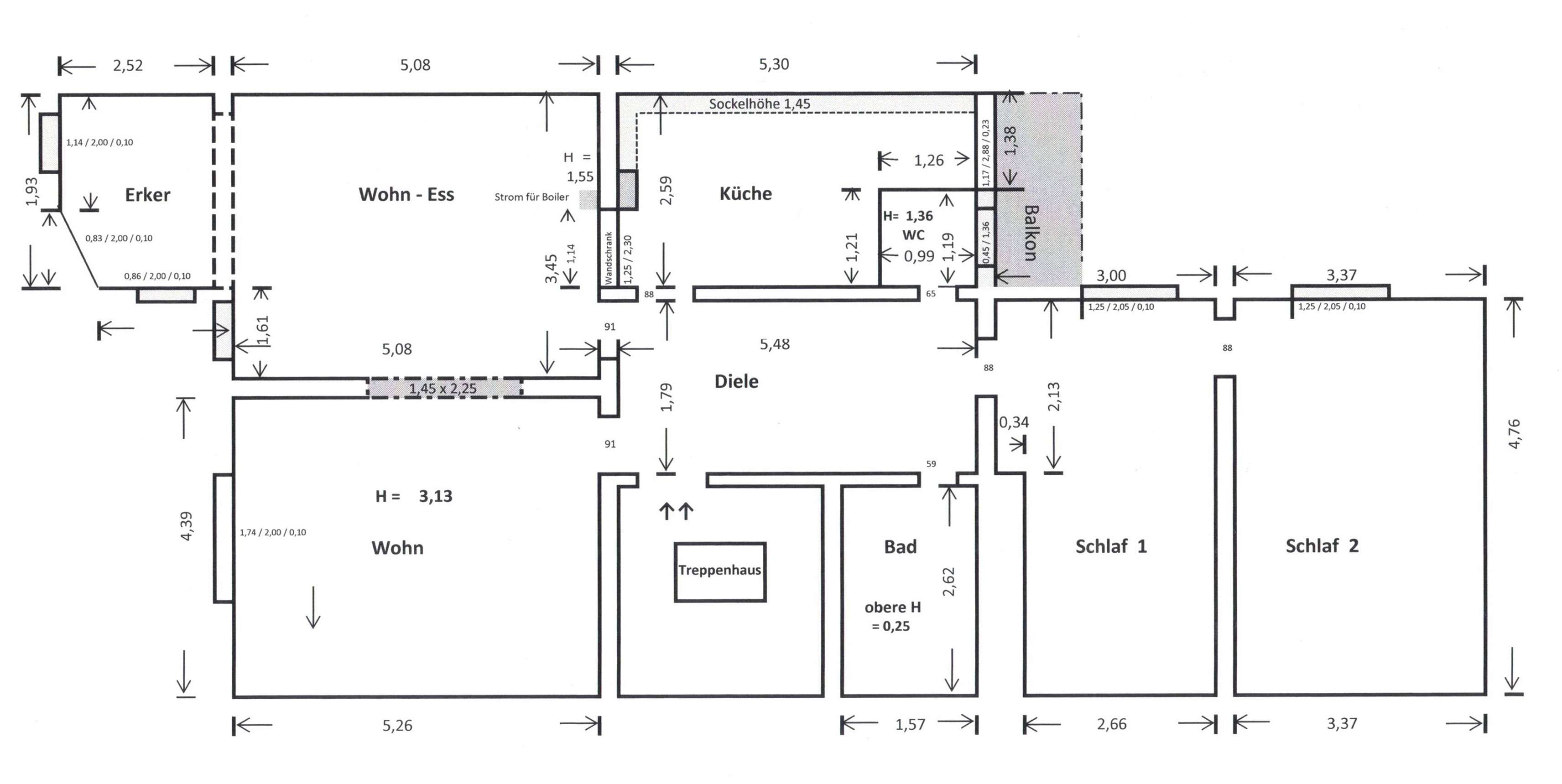 Thumbnail-Wohnung zum Mieten in Neuss 1.100,00 € 96 m²