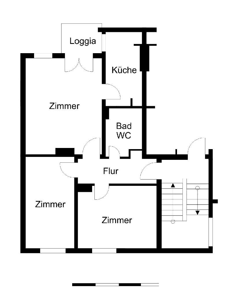 Thumbnail-Wohnung zum Mieten in Bremerhaven 358,00 € 59.96 m²