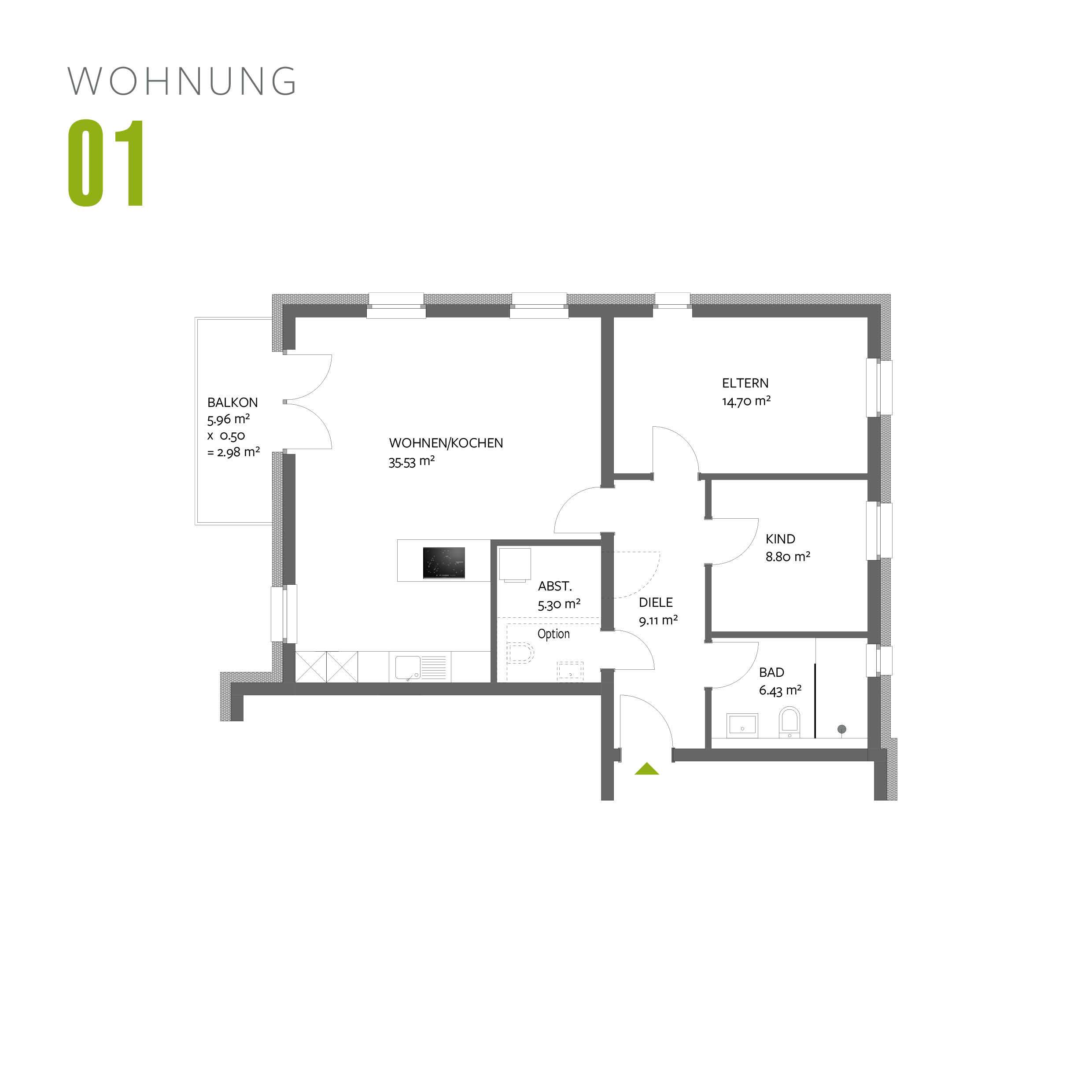 Thumbnail-Wohnung zum Kaufen in Trier 465.000,00 € 82 m²