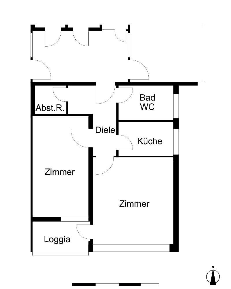 Thumbnail-Wohnung zum Mieten in Bremerhaven 418,00 € 53.69 m²