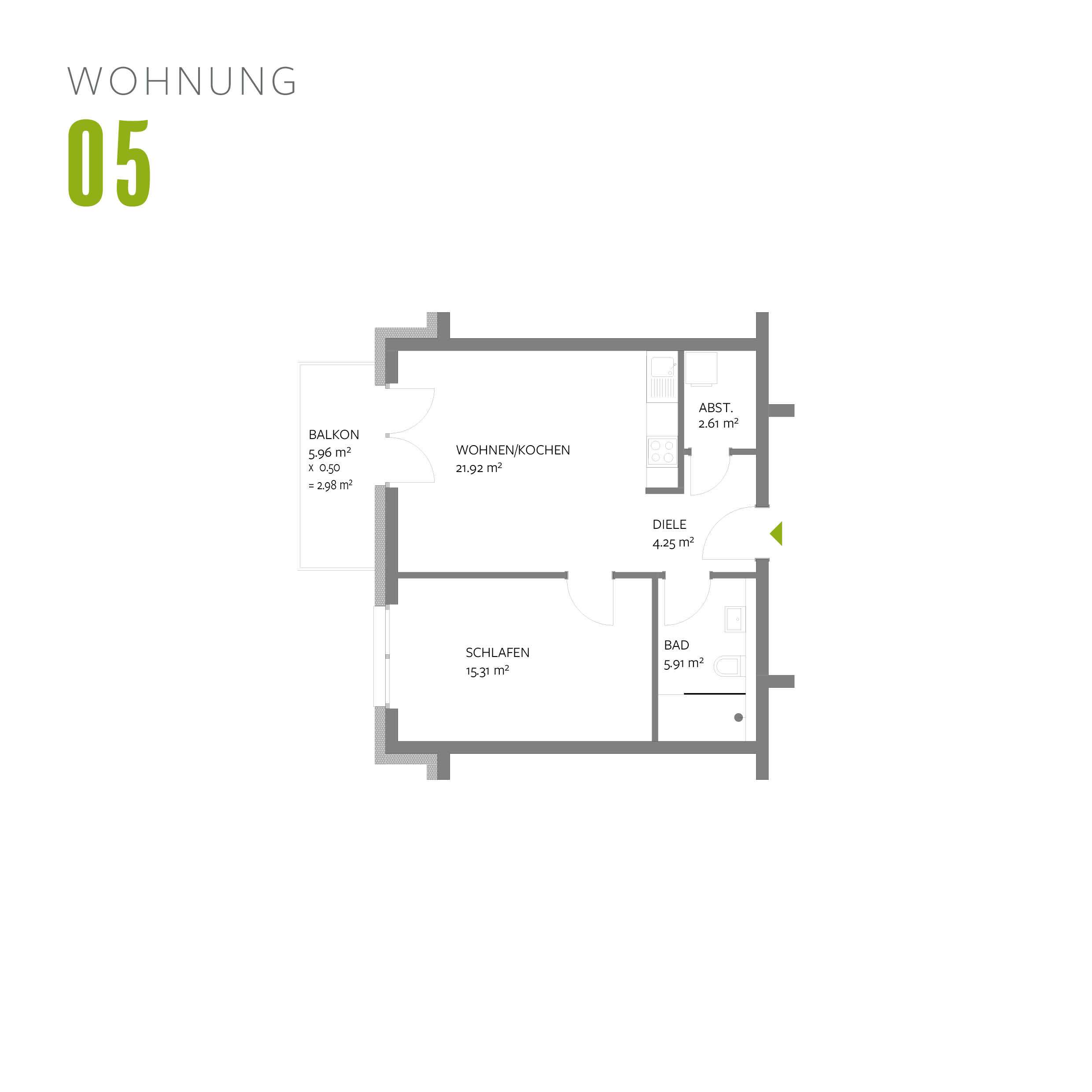 Thumbnail-Wohnung zum Kaufen in Trier 299.500,00 € 52 m²