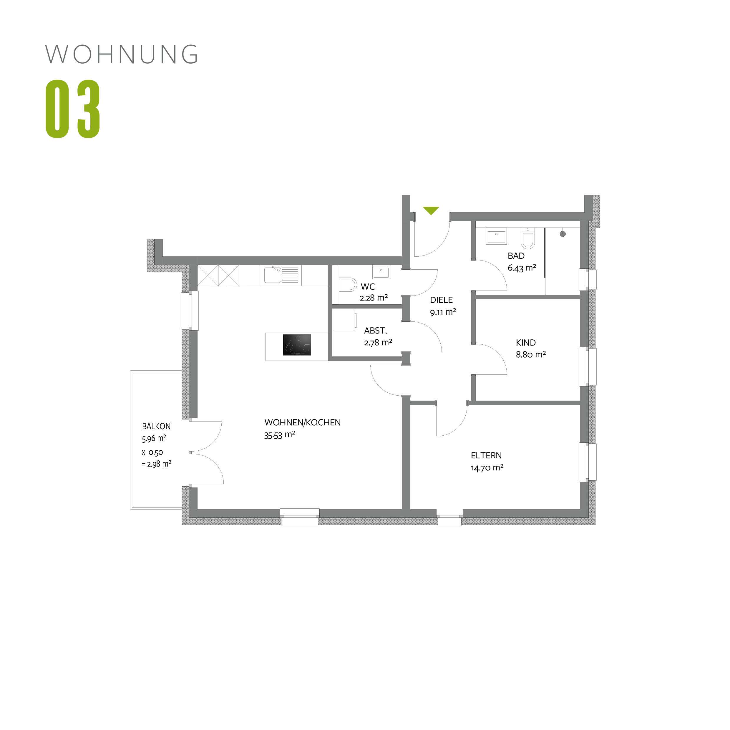 Thumbnail-Wohnung zum Kaufen in Trier 449.000,00 € 82 m²