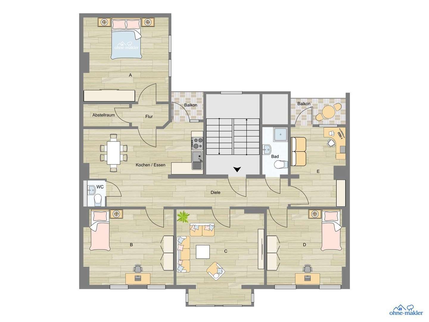 Thumbnail-Wohnung zum Mieten in Braunschweig 1.900,00 € 141 m²