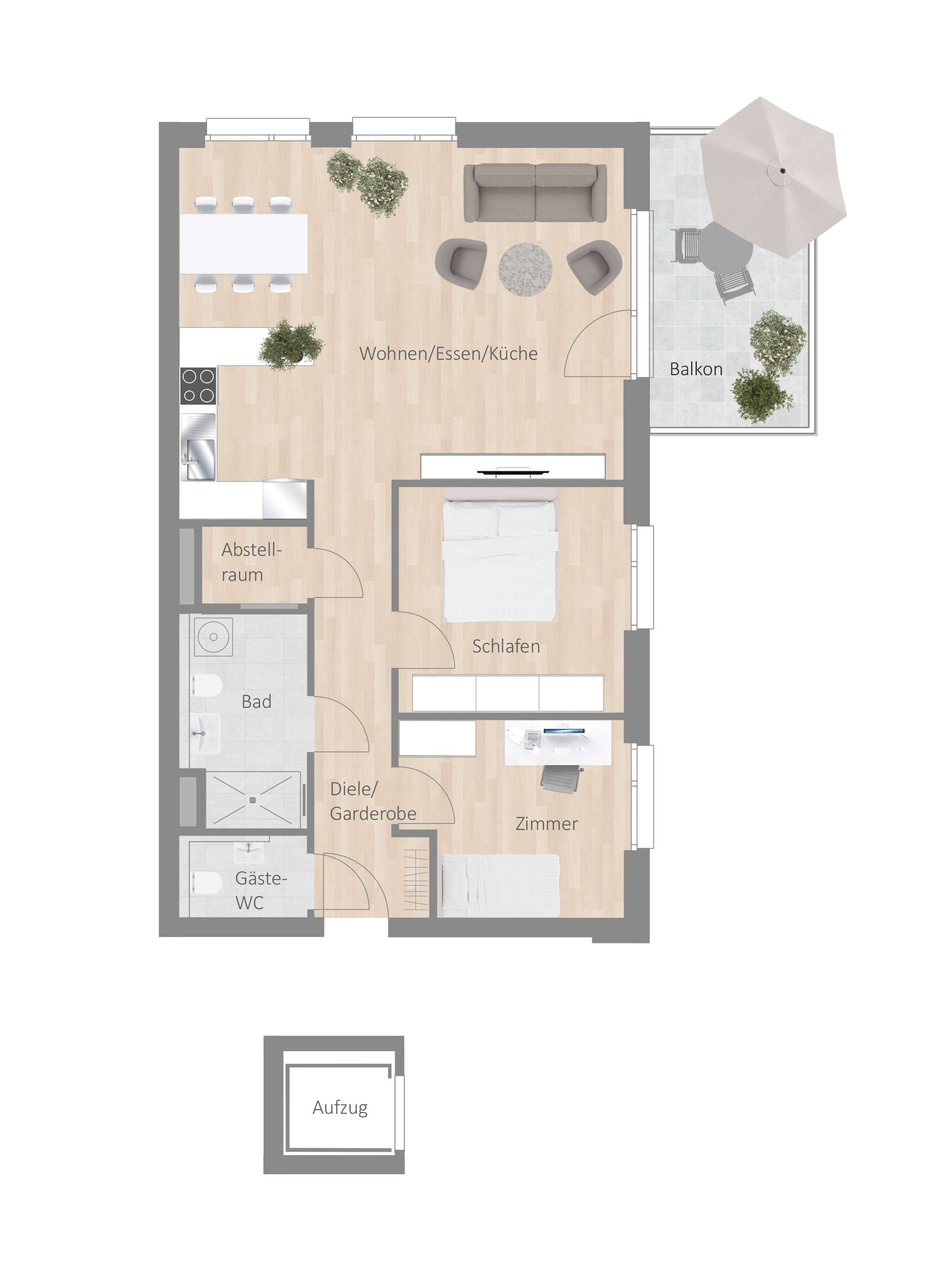 Thumbnail-Wohnung zum Mieten in Besigheim 1.180,00 € 86 m²