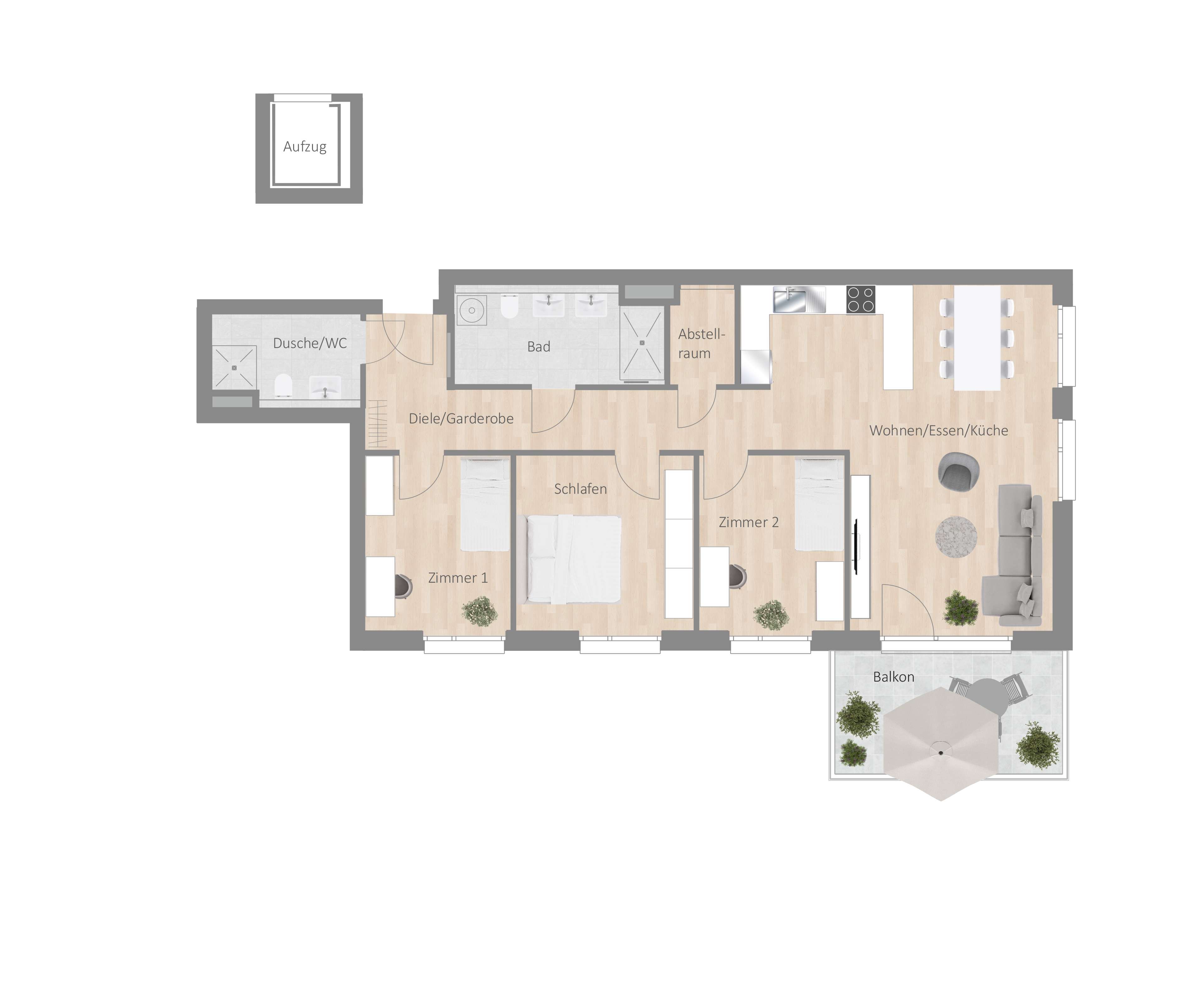 Thumbnail-Wohnung zum Mieten in Besigheim 1.695,00 € 102.49 m²