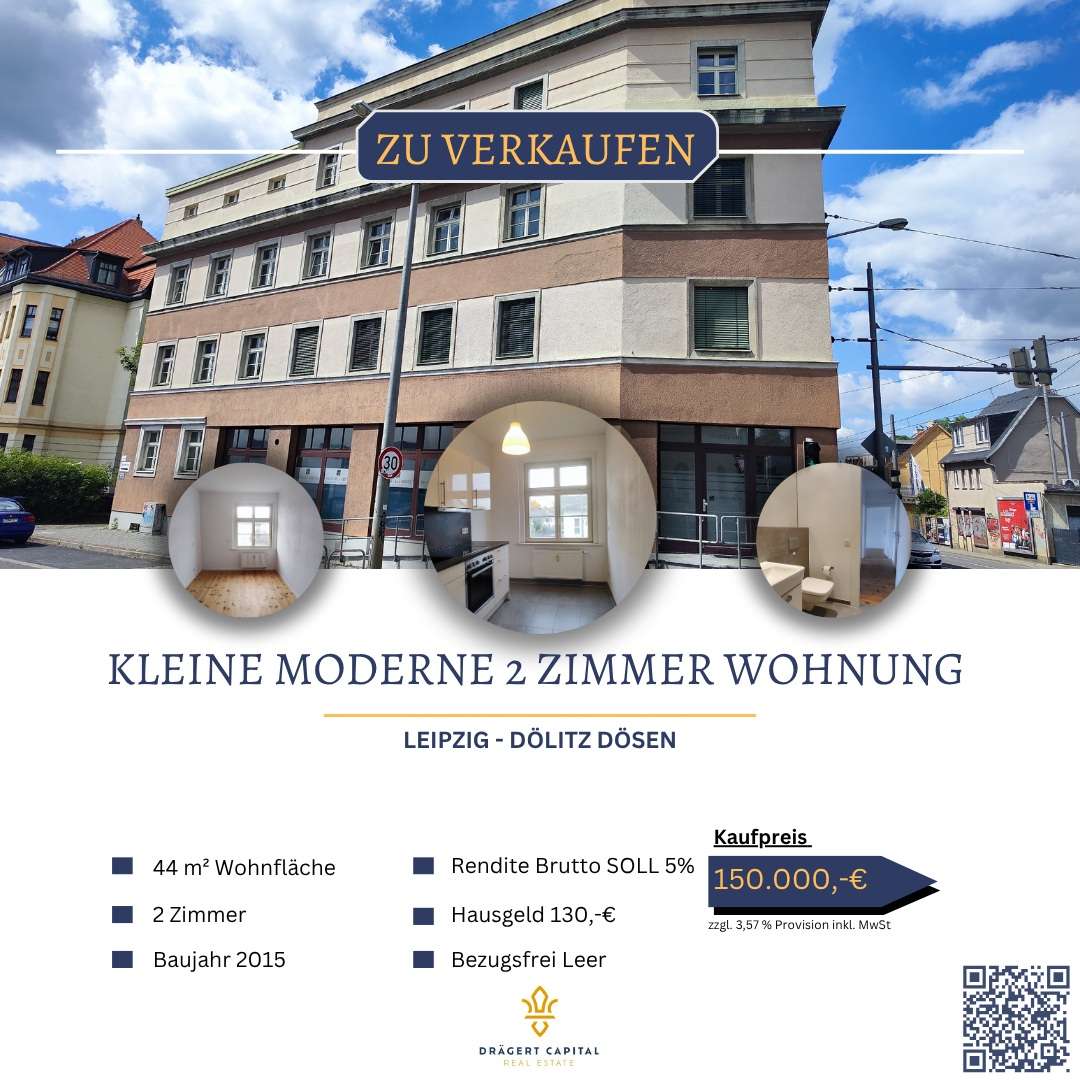 Thumbnail-Wohnung zum Kaufen in Leipzig Dölitz-Dösen 150.000,00 € 44 m²