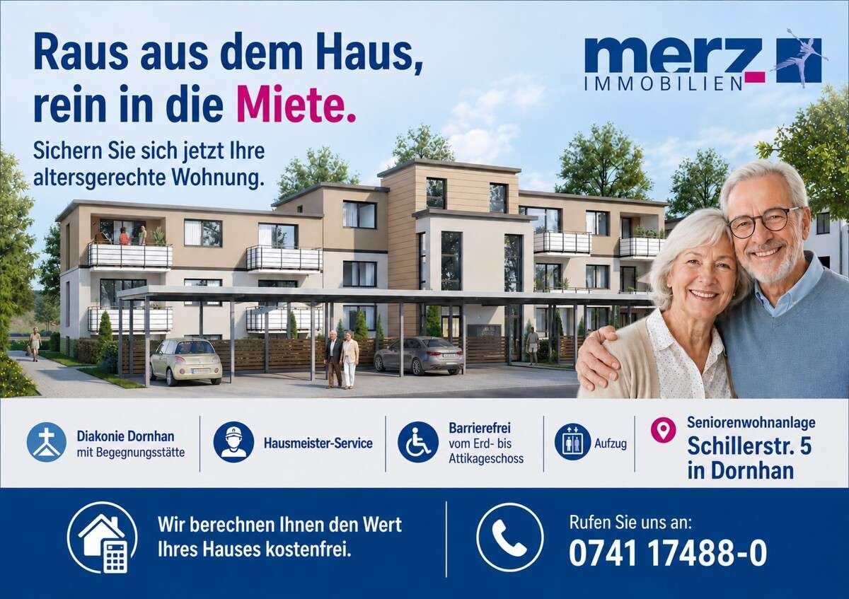 Thumbnail-Wohnung zum Mieten in Dornhan 740,00 € 54.6 m²
