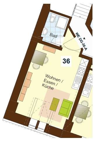 Thumbnail-Wohnung zum Mieten in Gevelsberg 339,00 € 31 m²