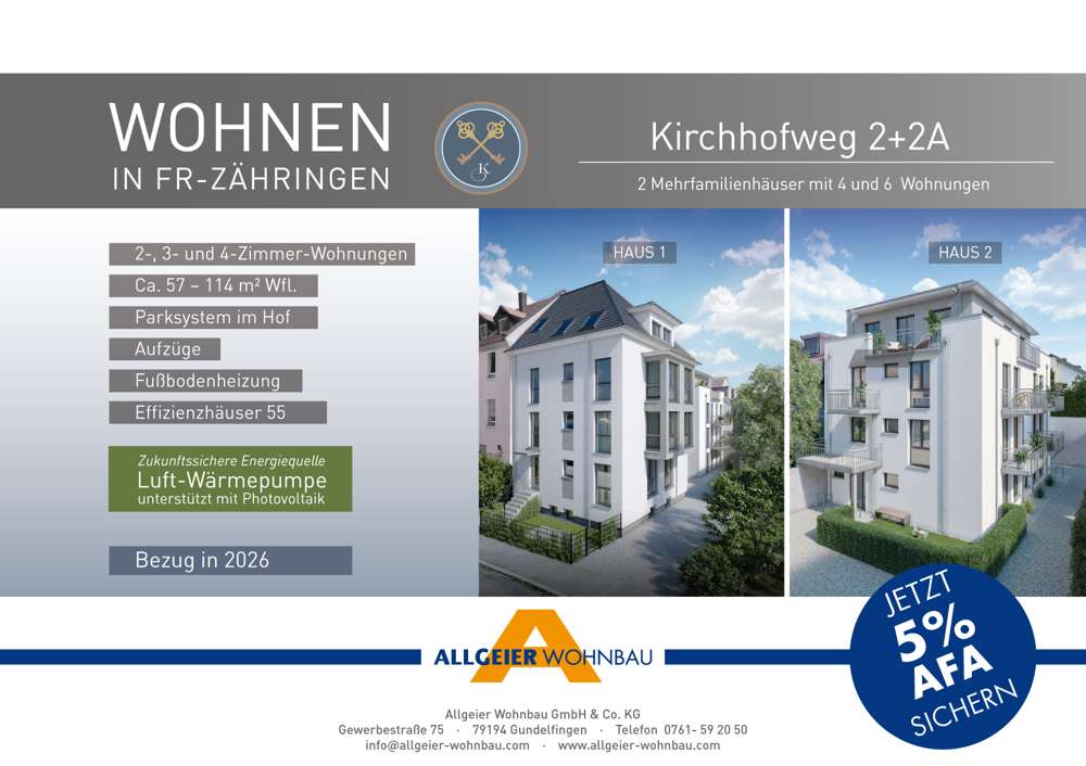 Thumbnail-Wohnung zum Kaufen in Freiburg im Breisgau Zähringen 950.600,00 € 97 m²