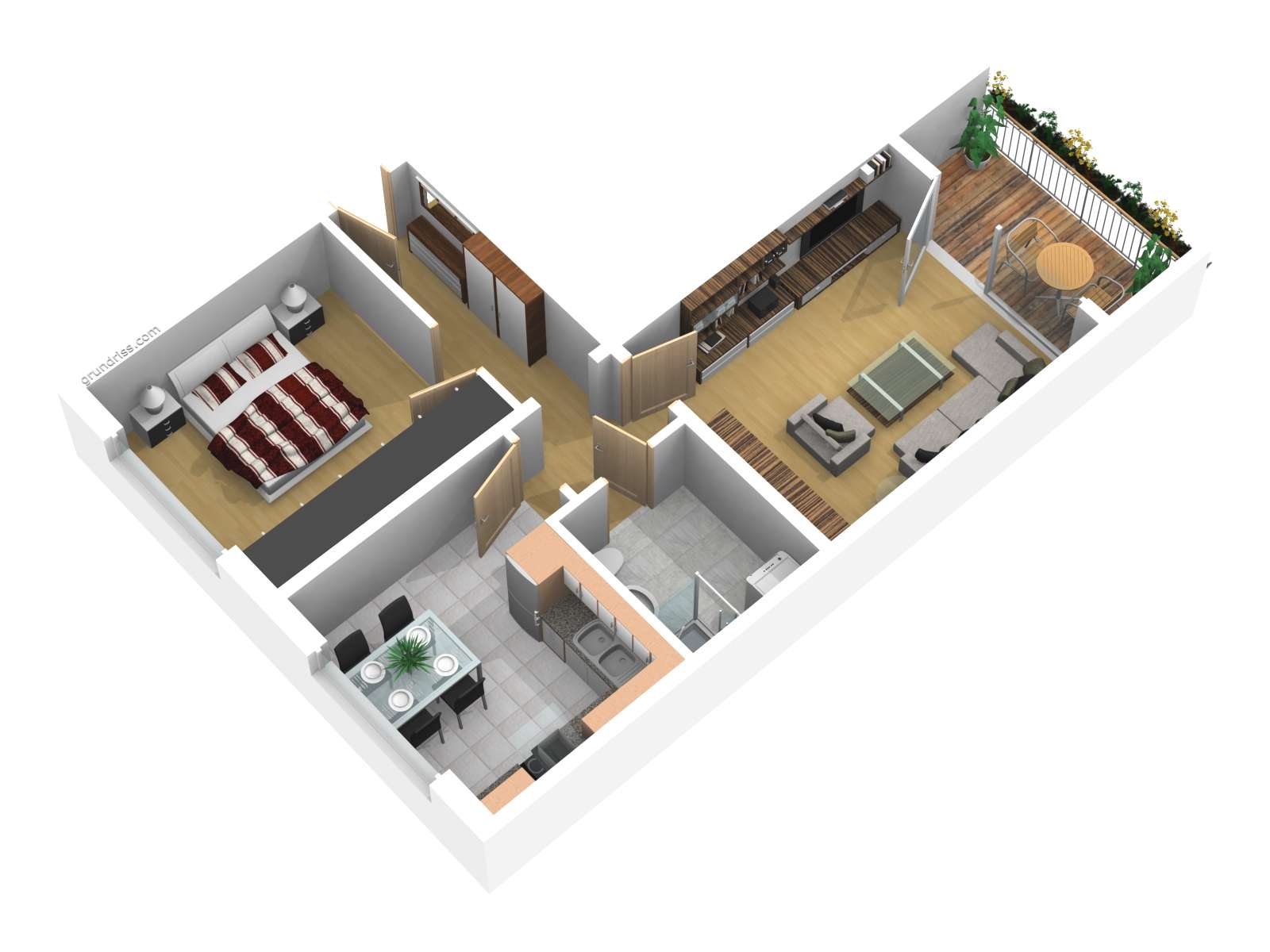 Thumbnail-Wohnung zum Mieten in Zeitz 305,00 € 44 m²