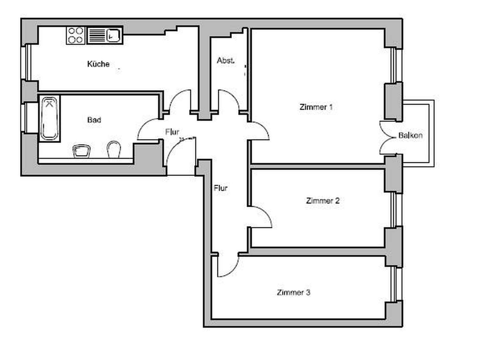 Thumbnail-Wohnung zum Mieten in Berlin 549,00 € 13 m²