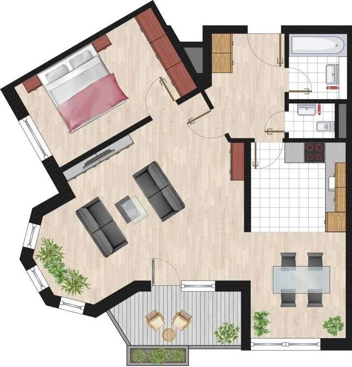Thumbnail-Wohnung zum Kaufen in Köln 279.000,00 € 72 m²