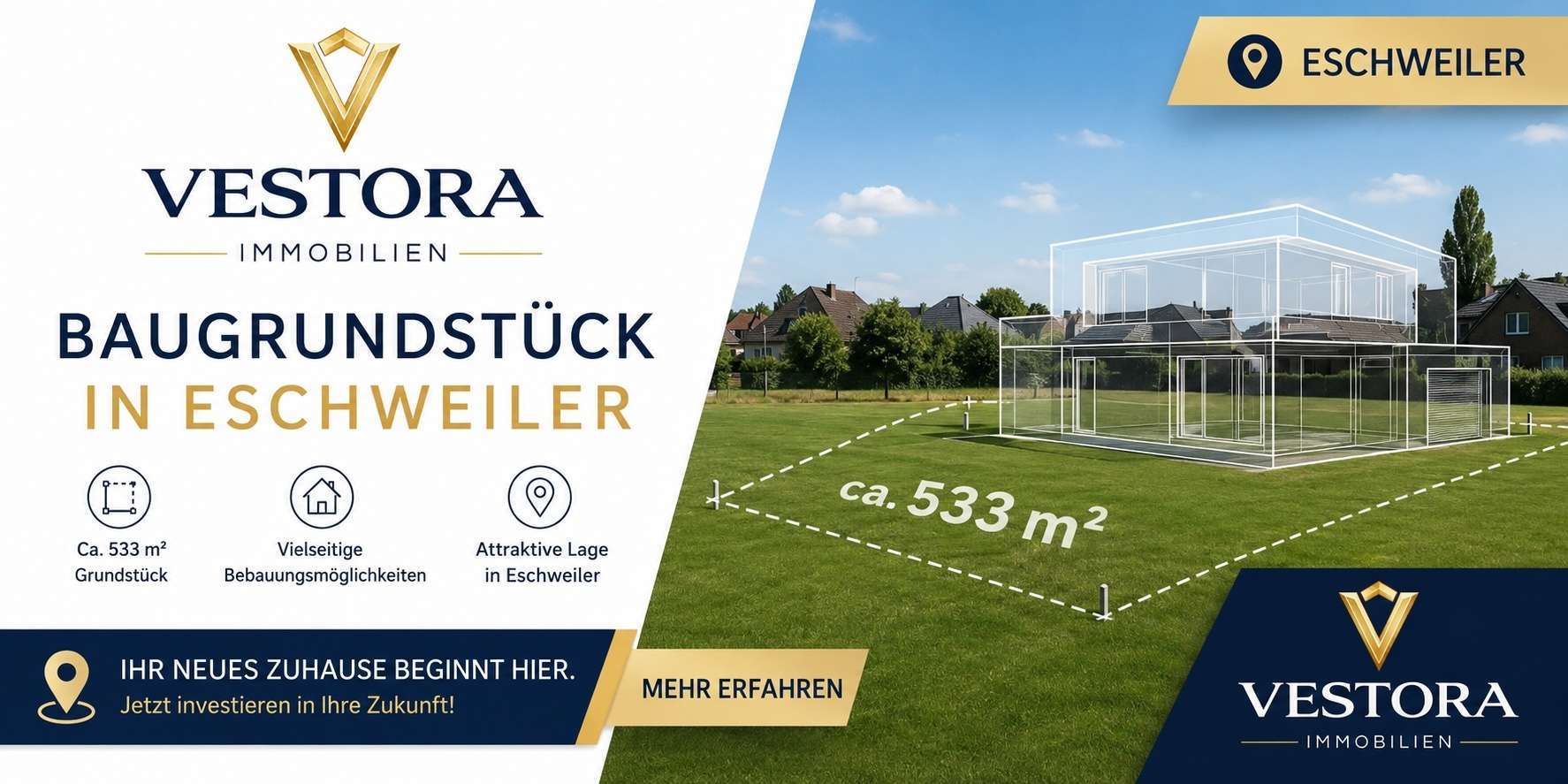Thumbnail-Grundstück zu verkaufen in Eschweiler 149.000,00 € 533 m²