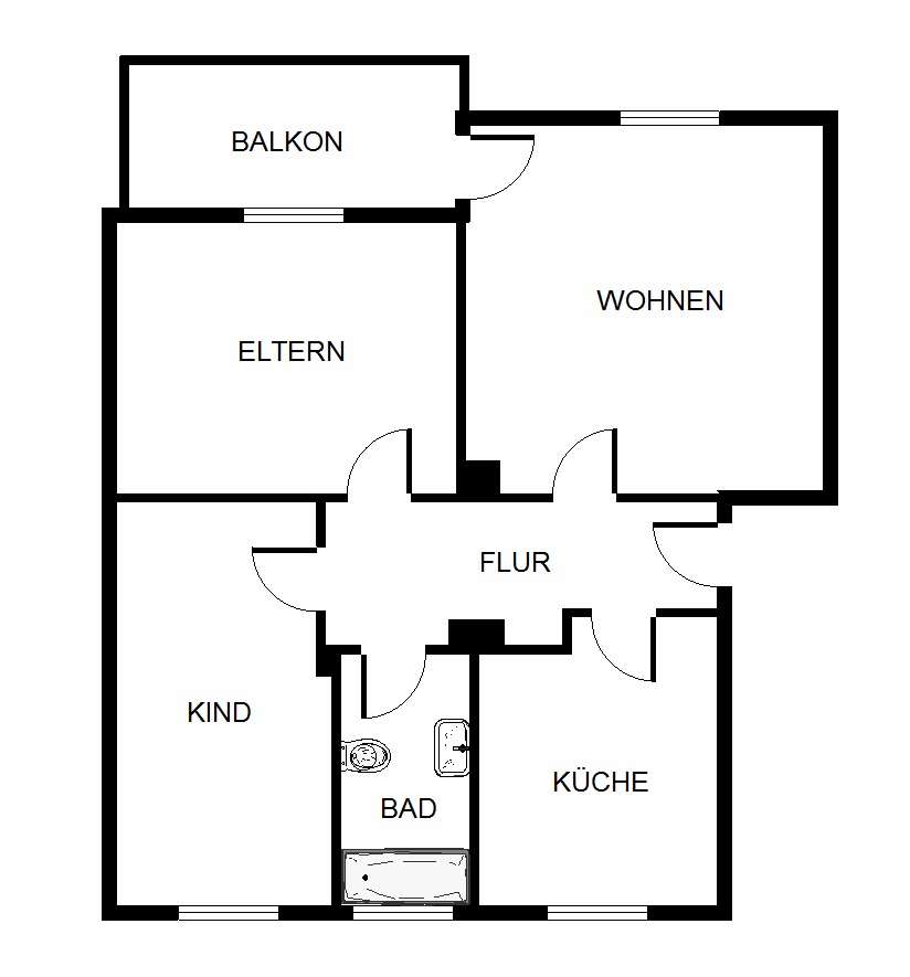 Thumbnail-Wohnung zum Mieten in Gelsenkirchen 479,00 € 67.17 m²