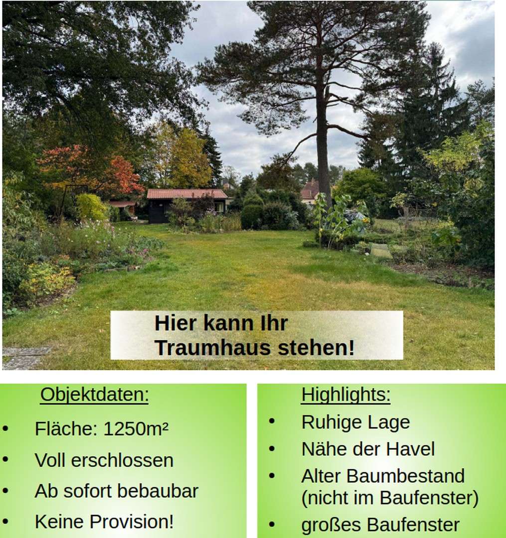 Thumbnail-Grundstück zu verkaufen in Hohen Neuendorf 399.000,00 € 1250 m²