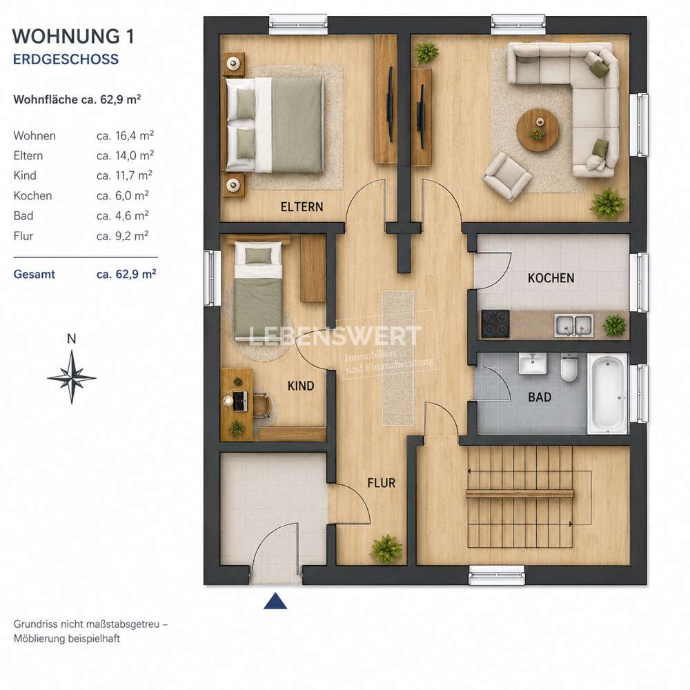 Thumbnail-Wohnung zum Kaufen in Gelsenkirchen 79.500,00 € 67.25 m²