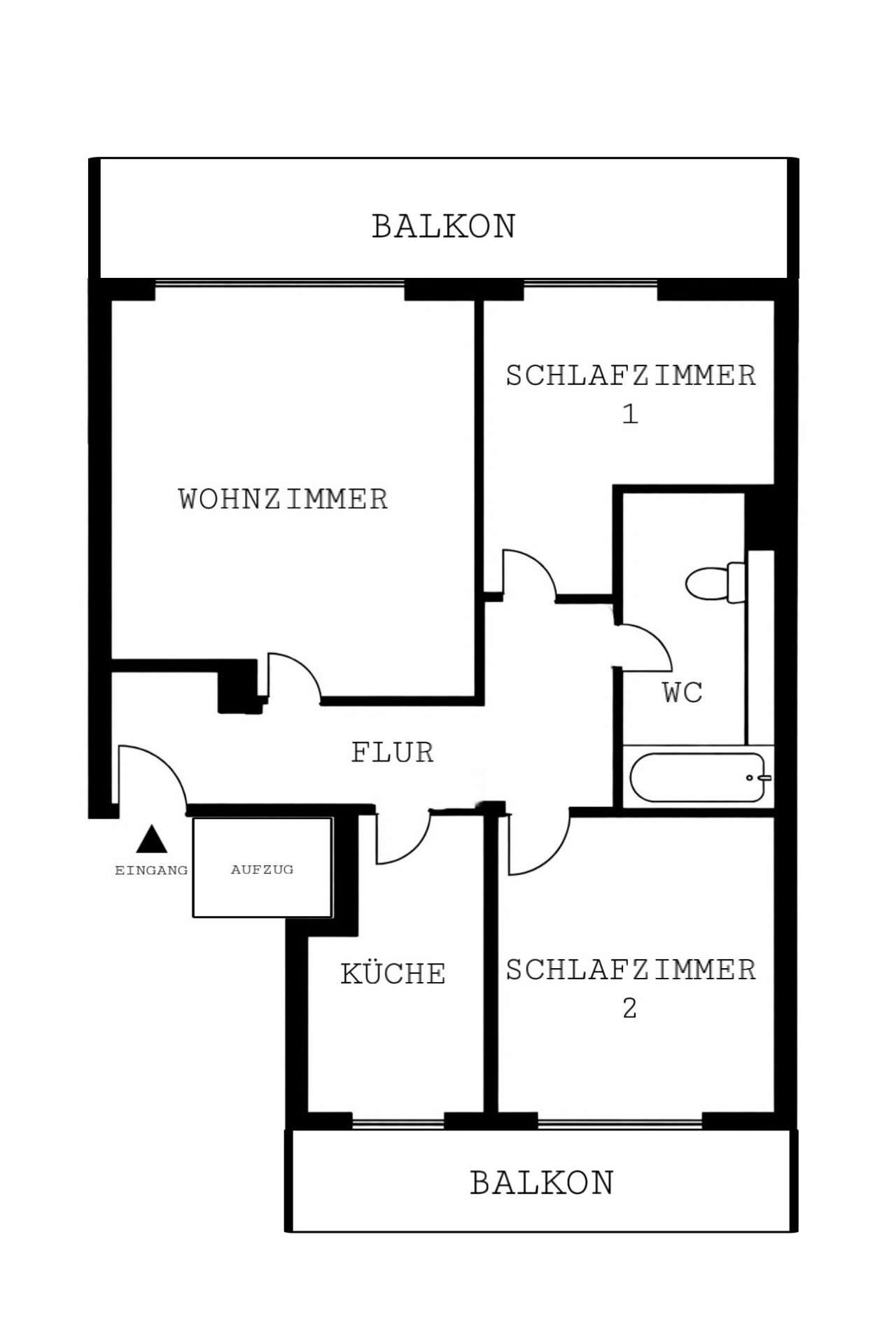 Thumbnail-Wohnung zum Mieten in Düsseldorf Mörsenbroich 975,00 € 75 m²