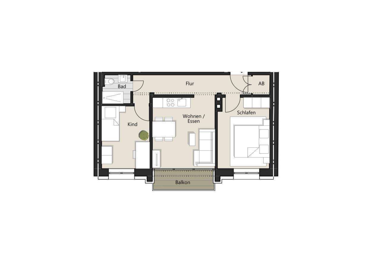 Thumbnail-Wohnung zum Kaufen in Köln 374.900,00 € 50.16 m²