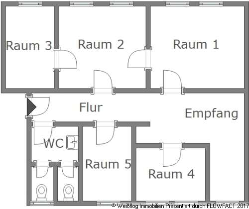 Thumbnail-Büro in Riesa 886,50 € 98.5 m²