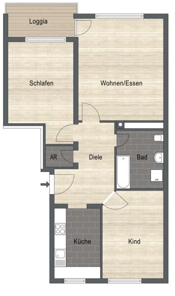 Thumbnail-Wohnung zum Kaufen in Nürnberg 326.500,00 € 81 m²