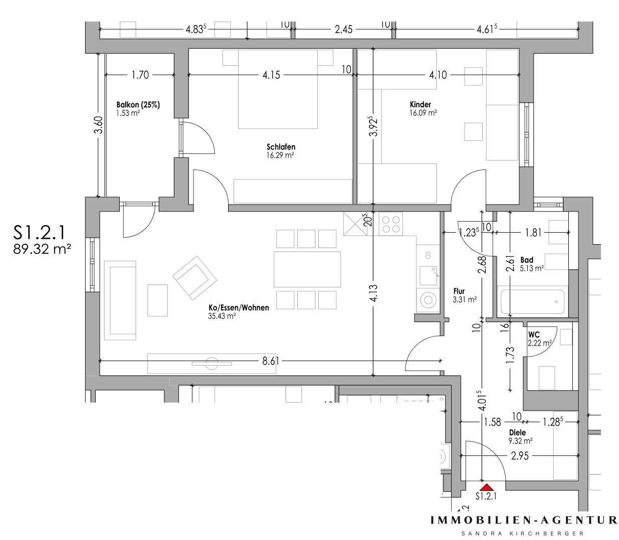 Thumbnail-Wohnung zum Mieten in Schwandorf 720,81 € 89.32 m²