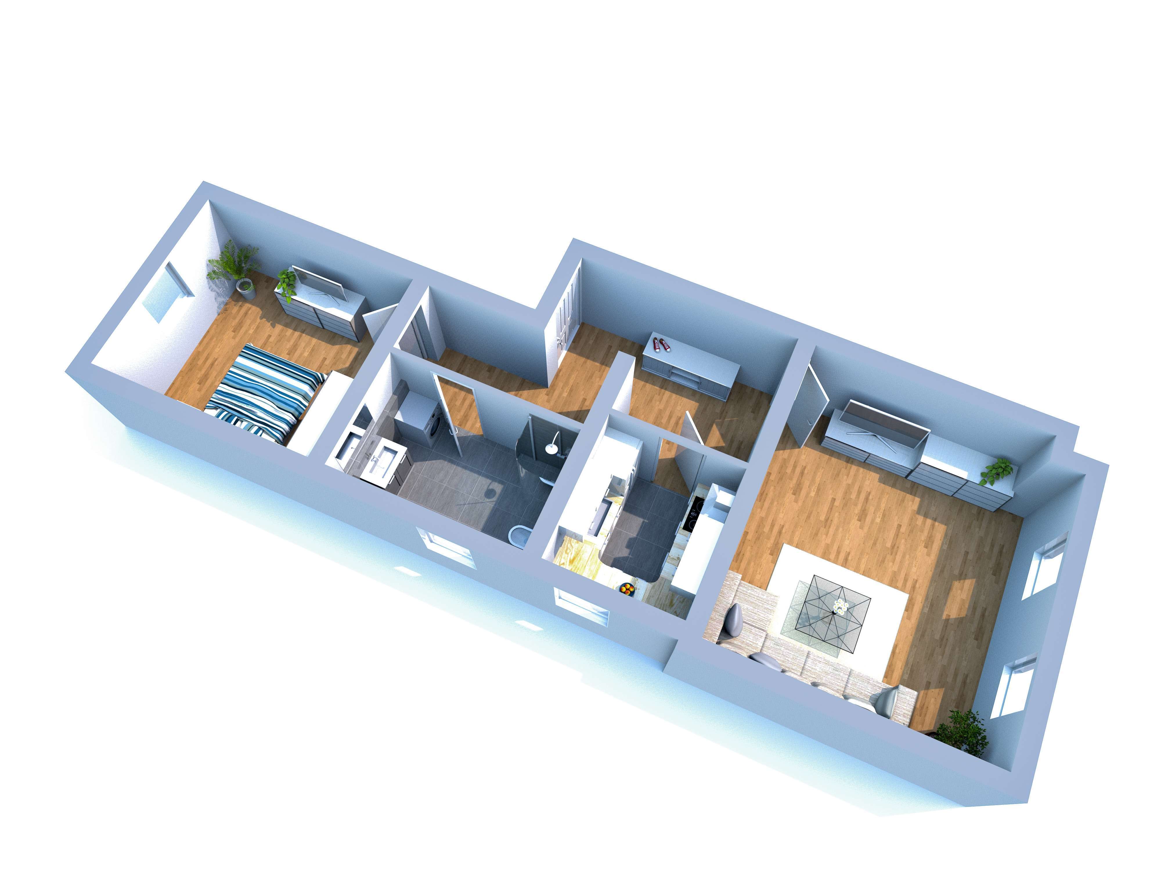 Thumbnail-Wohnung zum Mieten in Dresden 525,00 € 58.38 m²