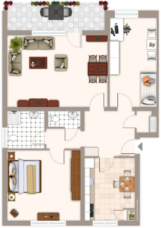 Thumbnail-Wohnung zum Mieten in Mönchengladbach 739,00 € 77 m²