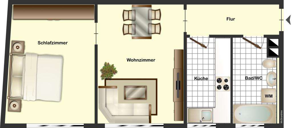 Thumbnail-Wohnung zum Mieten in Neckarsulm 600,00 € 50 m²