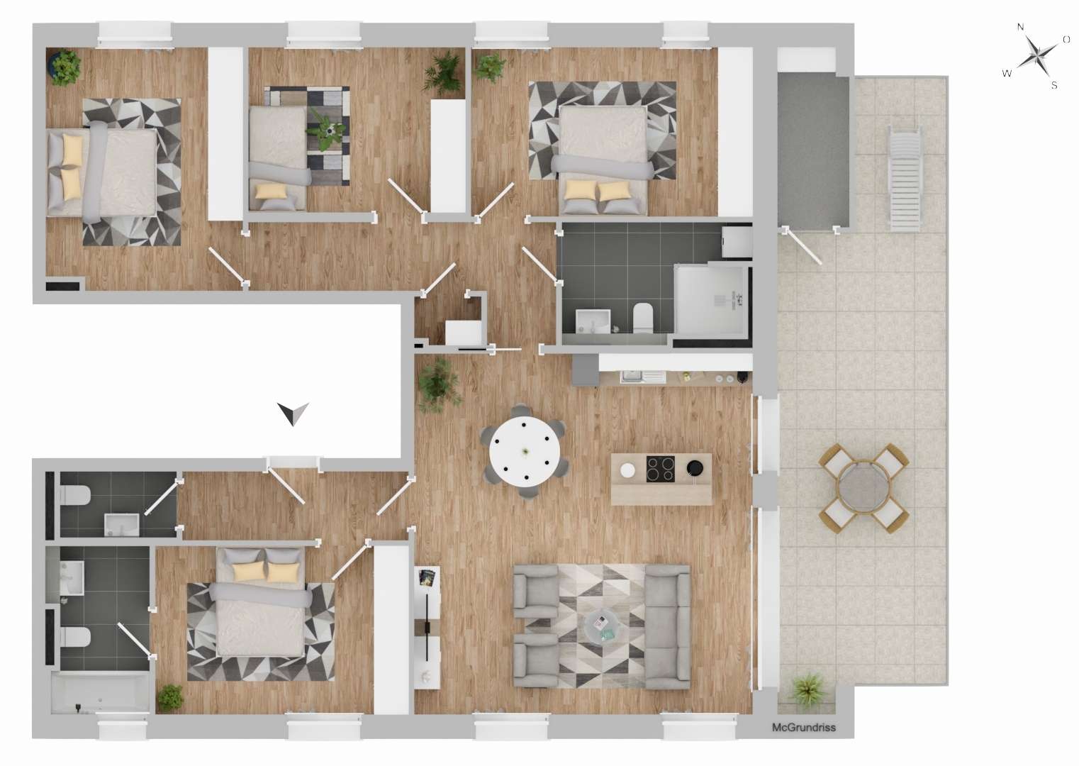 Thumbnail-Wohnung zum Mieten in Dormagen 1.598,00 € 130.84 m²